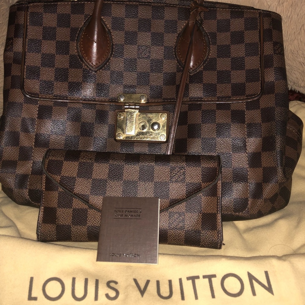 Louis Vuitton Ascot Damier,Josephine wallet Bundle